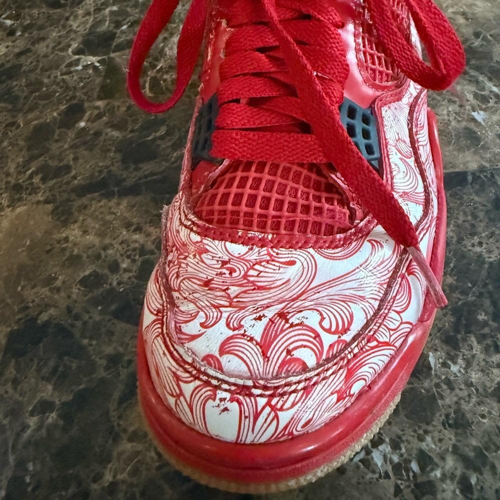 Nike. Wmns Air Jordan 4 Retro NRG 'Singles Day'’. Size 5.5. - Picture 11 of 16